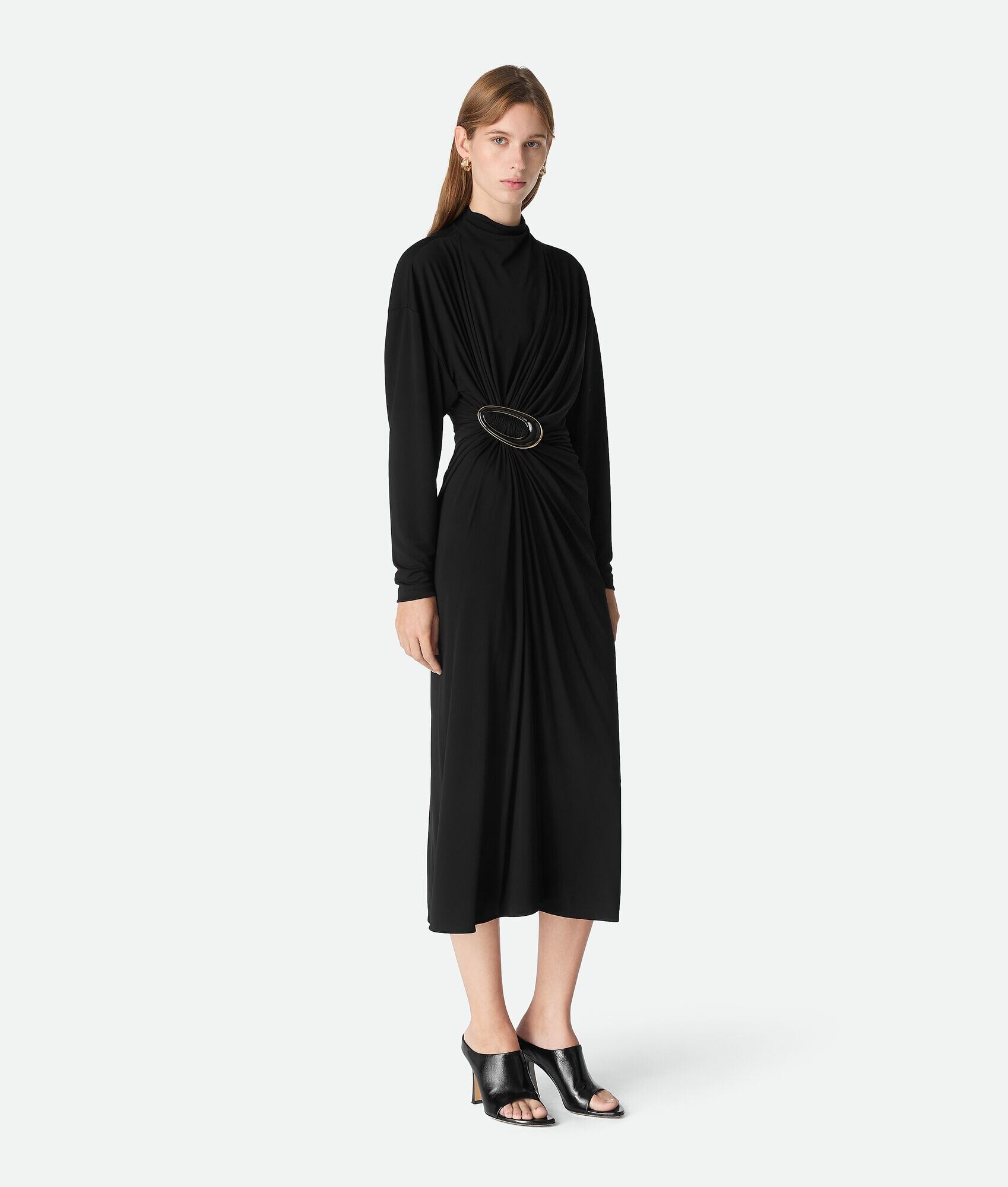 Crepe Viscose Jersey Dress