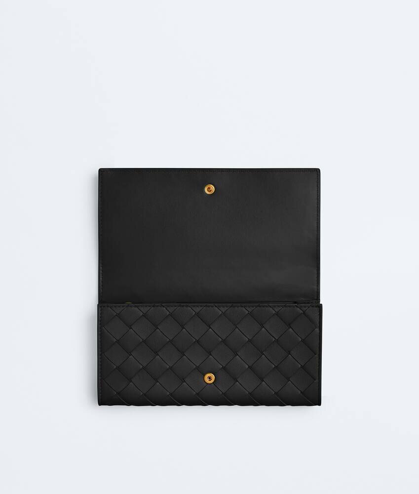 Intrecciato Large Flap Wallet