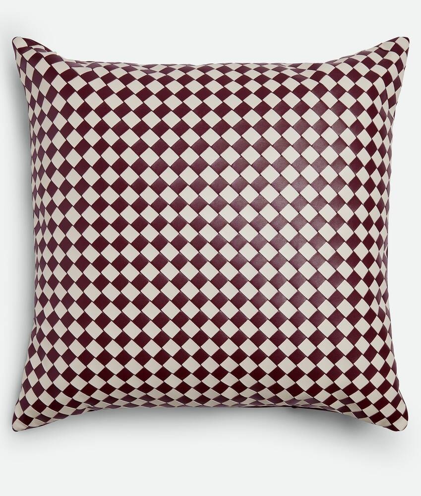 Check Intrecciato Cushion