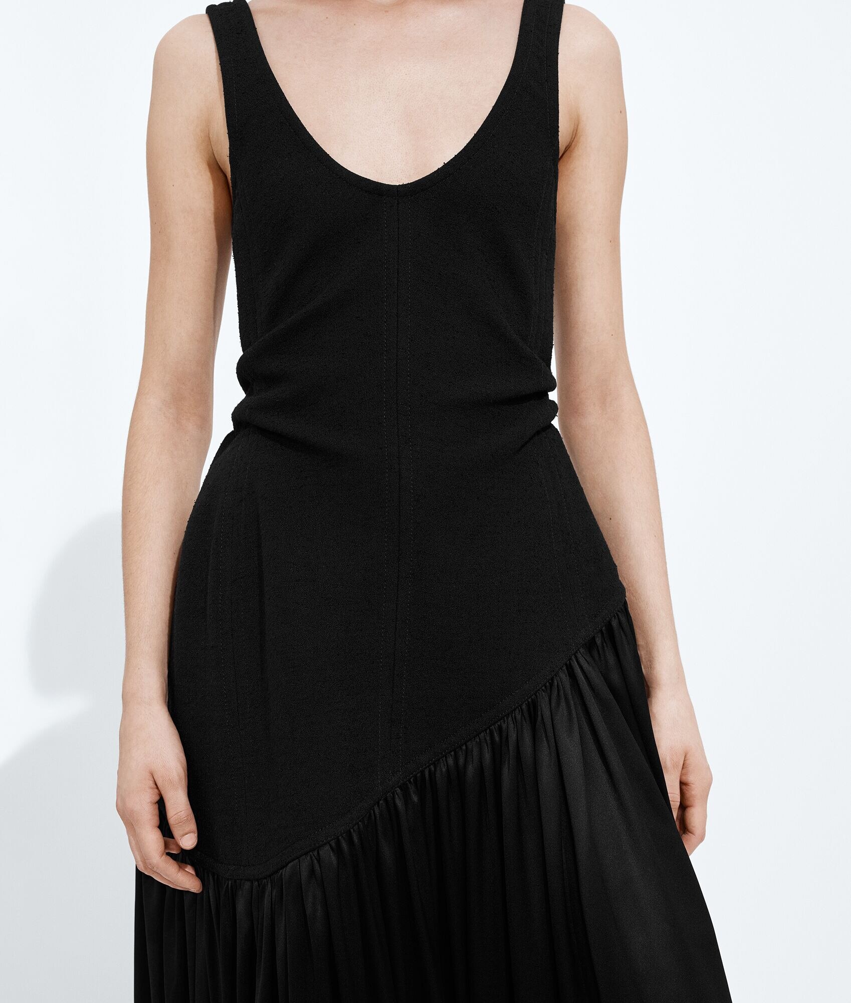 Stretch Cotton and Silk Dress