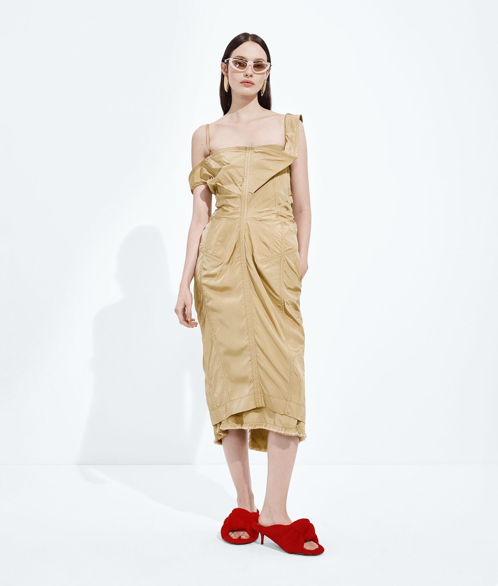 Washed Silk Taffeta Dress