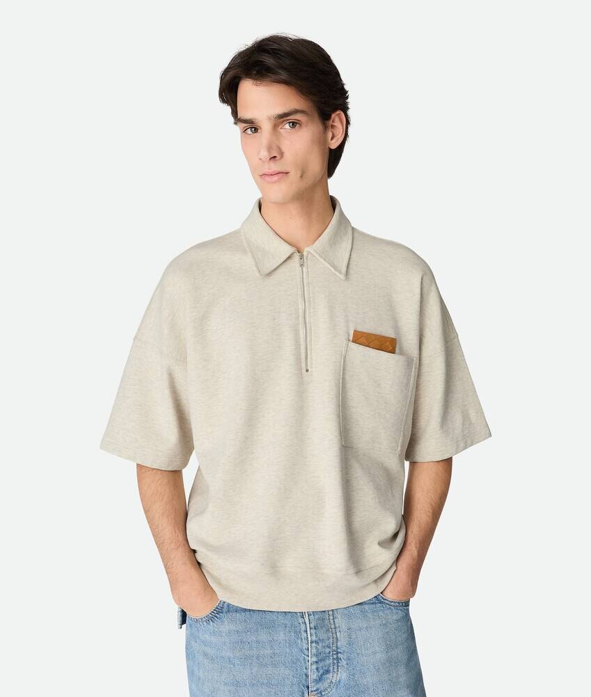 Double Cotton Melange Polo
