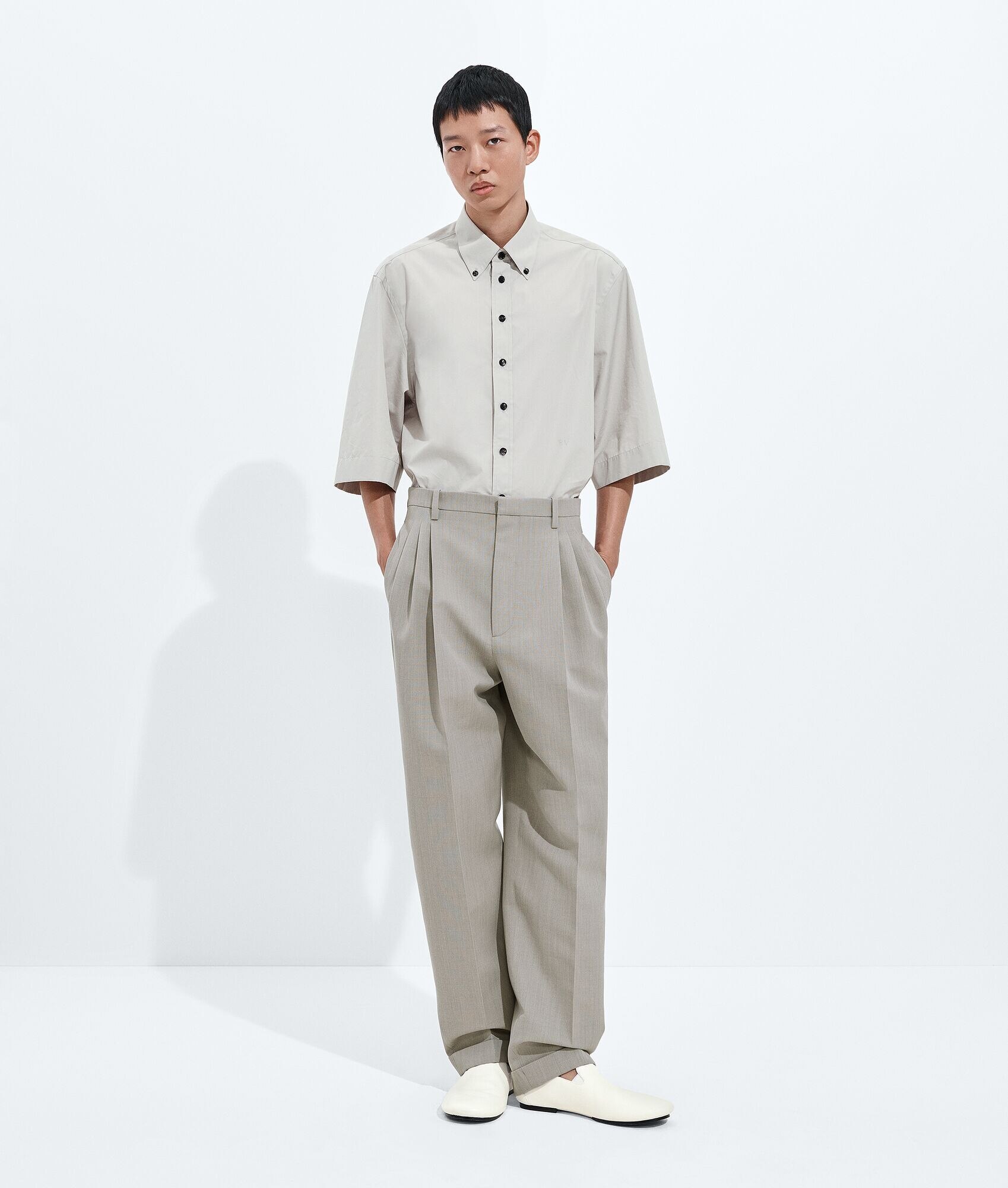 Wool Melange Pants
