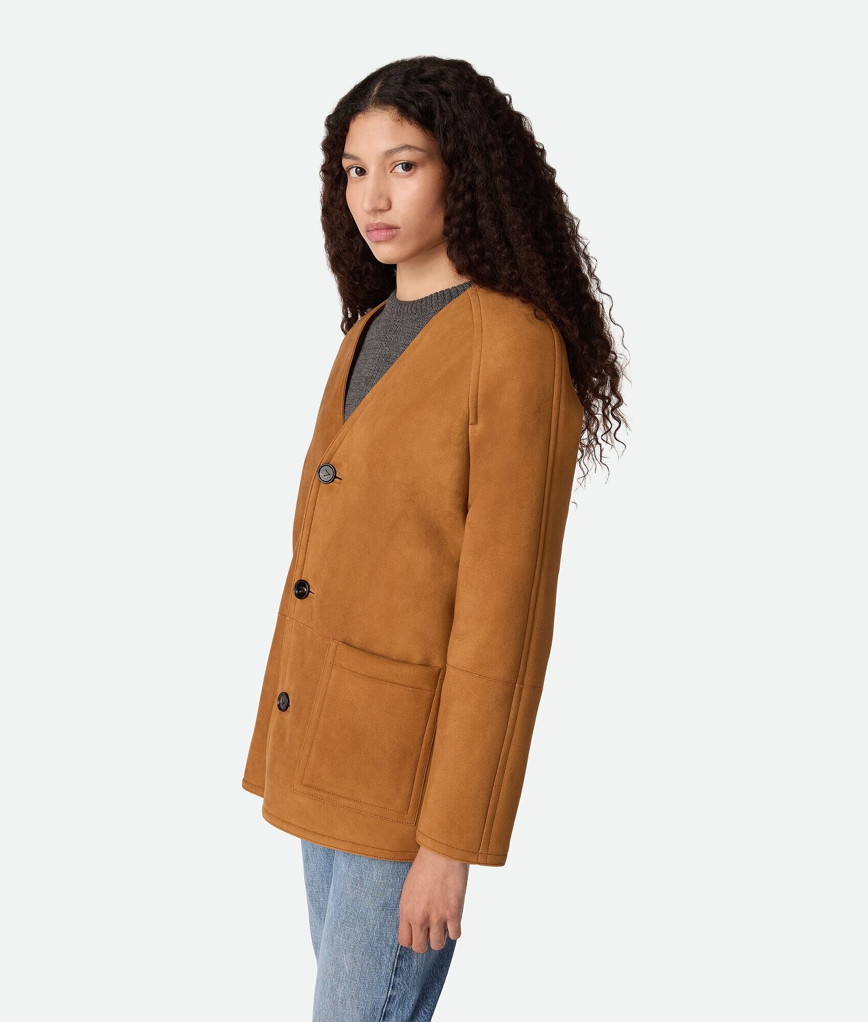 Felted Merino Shearling Coat