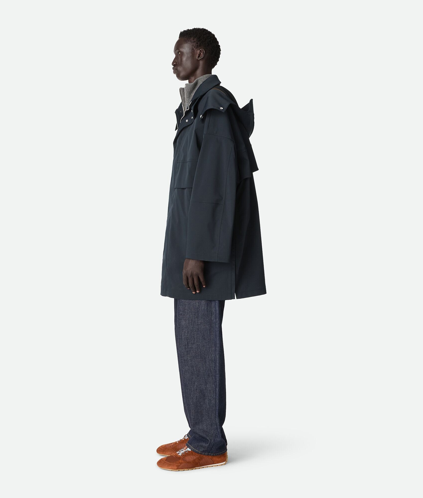 Bonded Tech Wool Hooded Parka