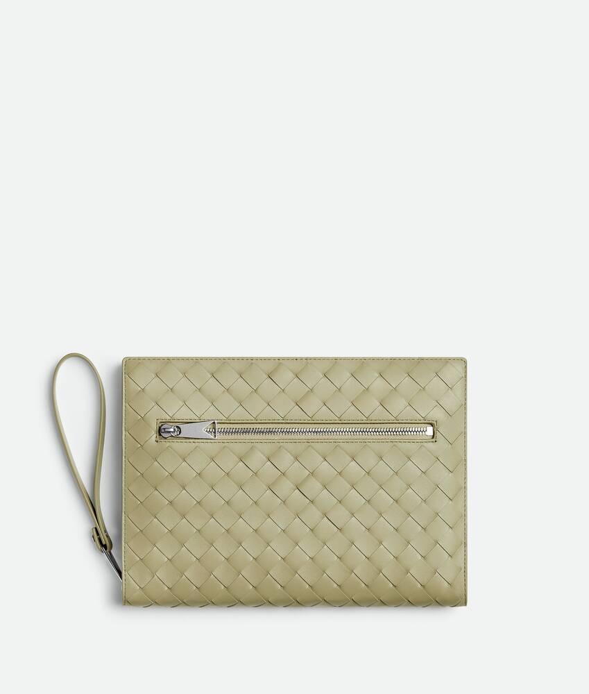 Small Intrecciato Document Case With Wristlet