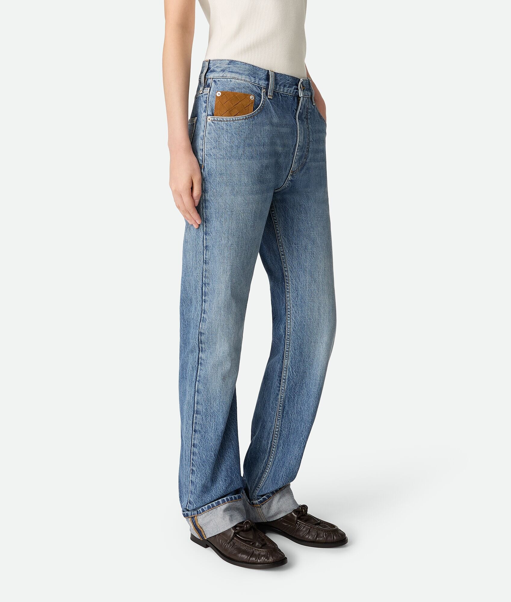 Vintage Indigo Straight Jeans