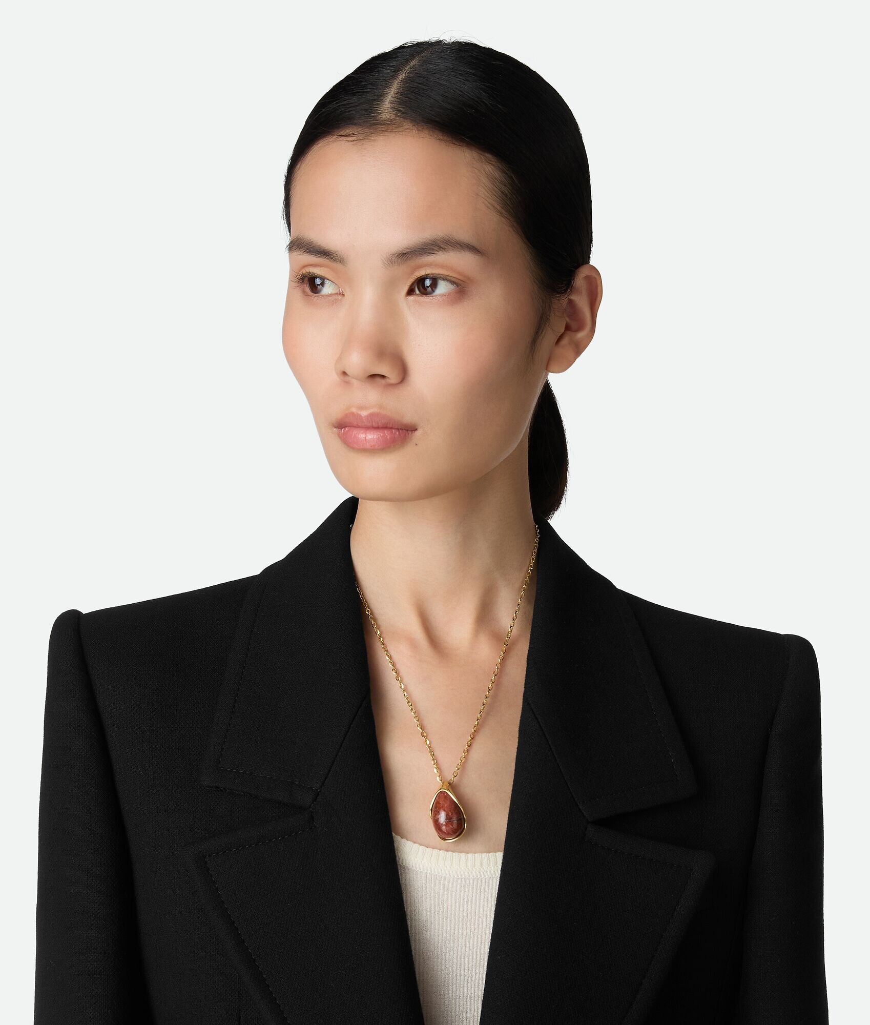 Drop Marble Pendant Necklace