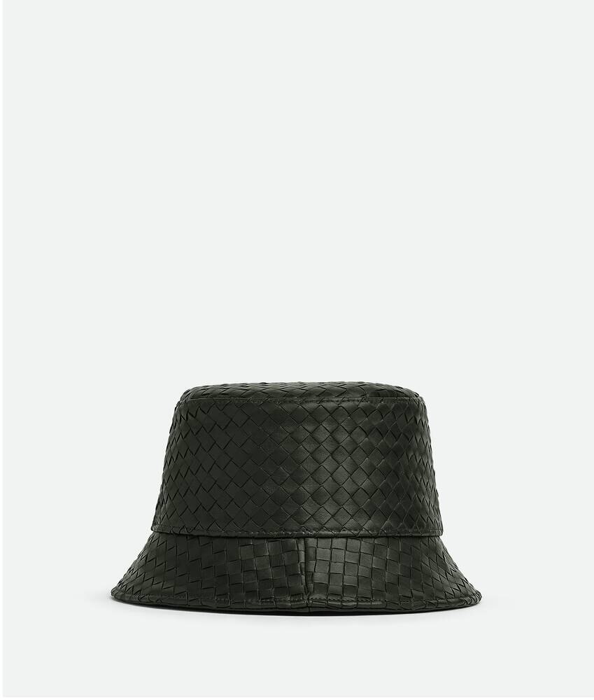 Intrecciato Leather Bucket Hat