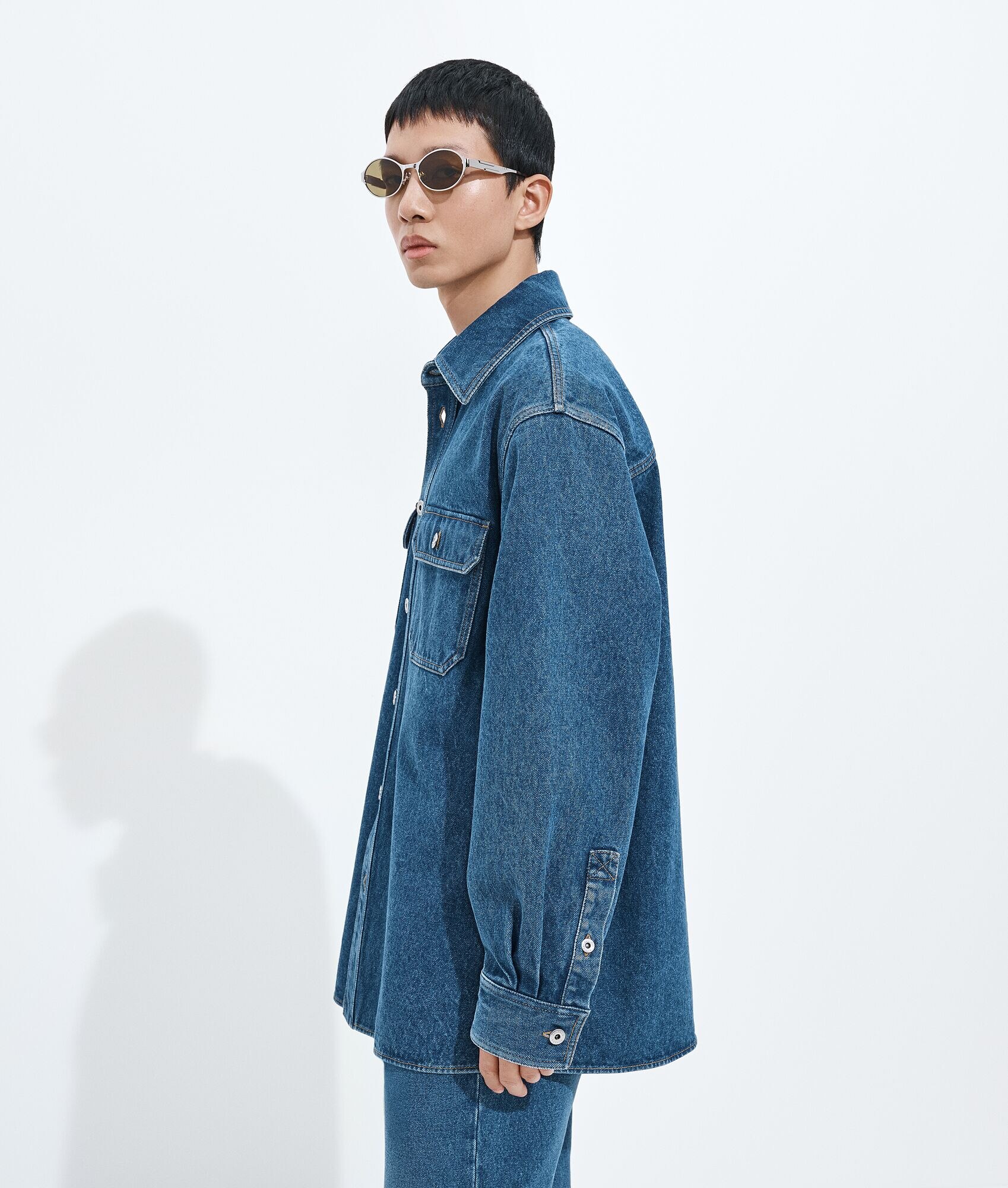Medium Indigo Denim Overshirt