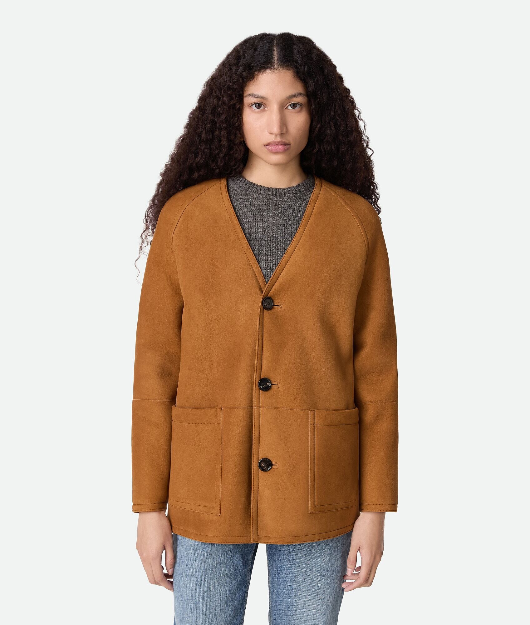 Felted Merino Shearling Coat