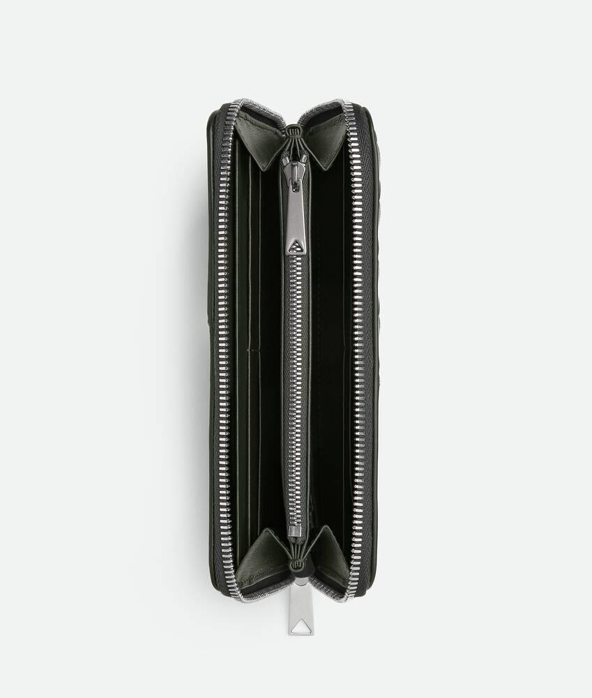 Intrecciato Diagonal Zip Around Wallet