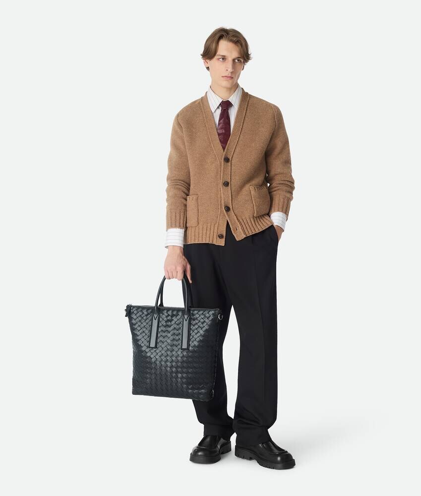 Intrecciato Zipped North-South Tote