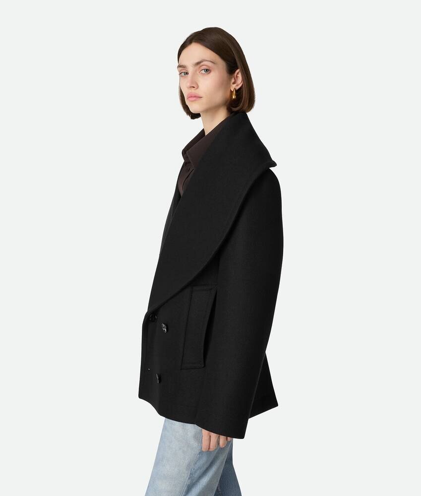 Stretch Wool Short Coat