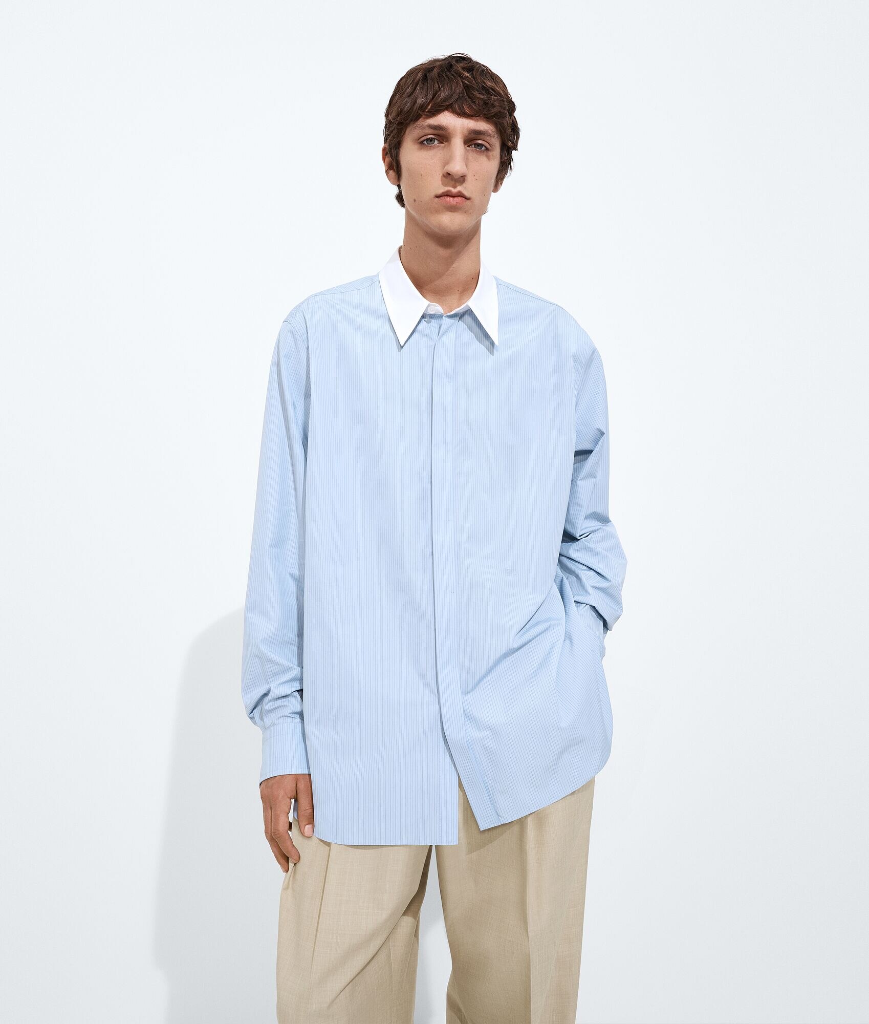 Striped Poplin Shirt