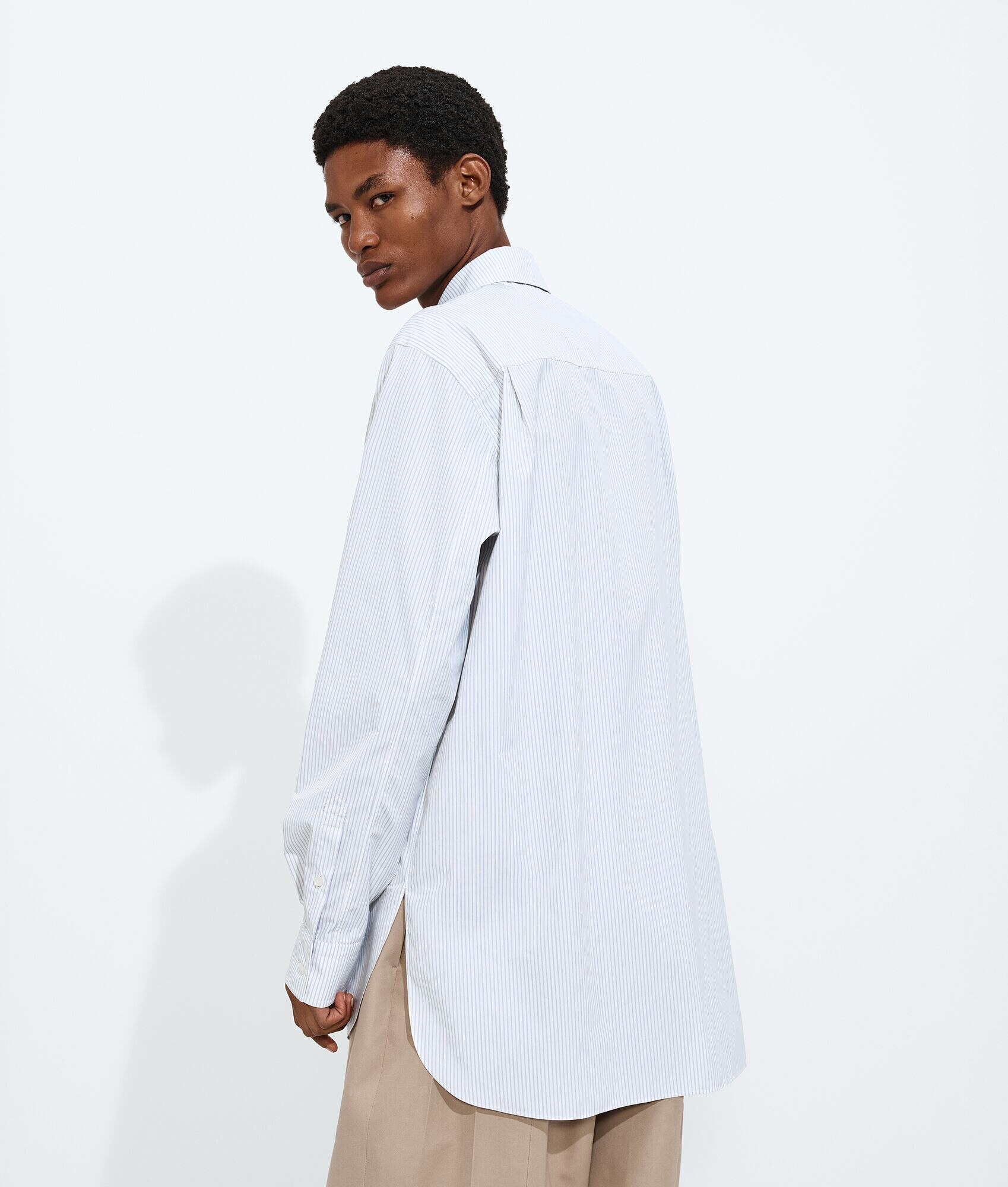 Striped Cotton Poplin Shirt