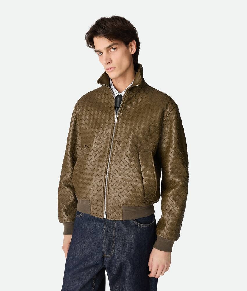 Intrecciato Leather Blouson