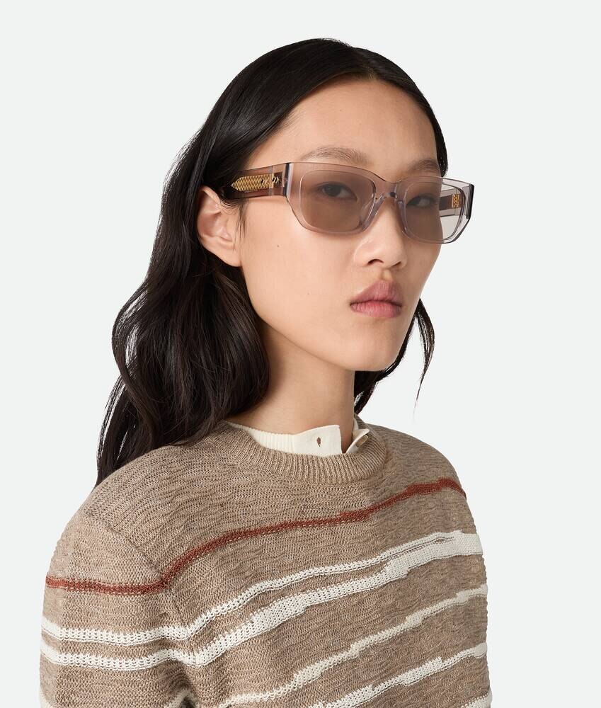 Intrecciato Square Sunglasses