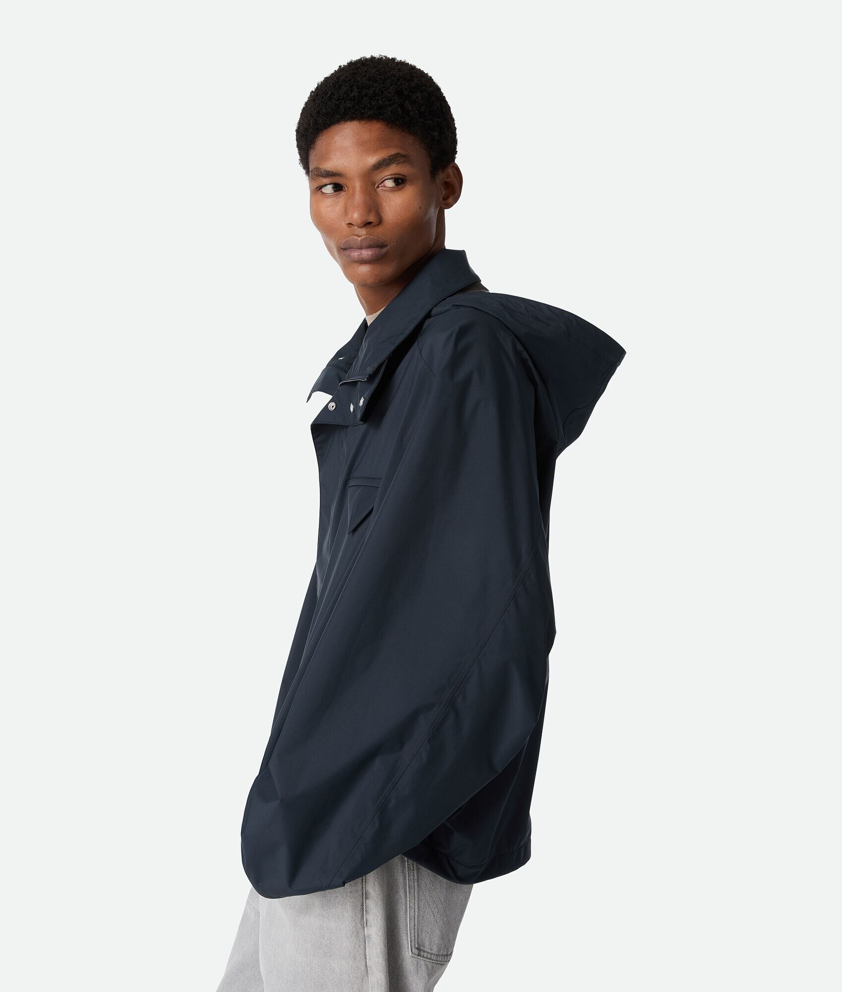 Packable Nylon Hooded Blouson